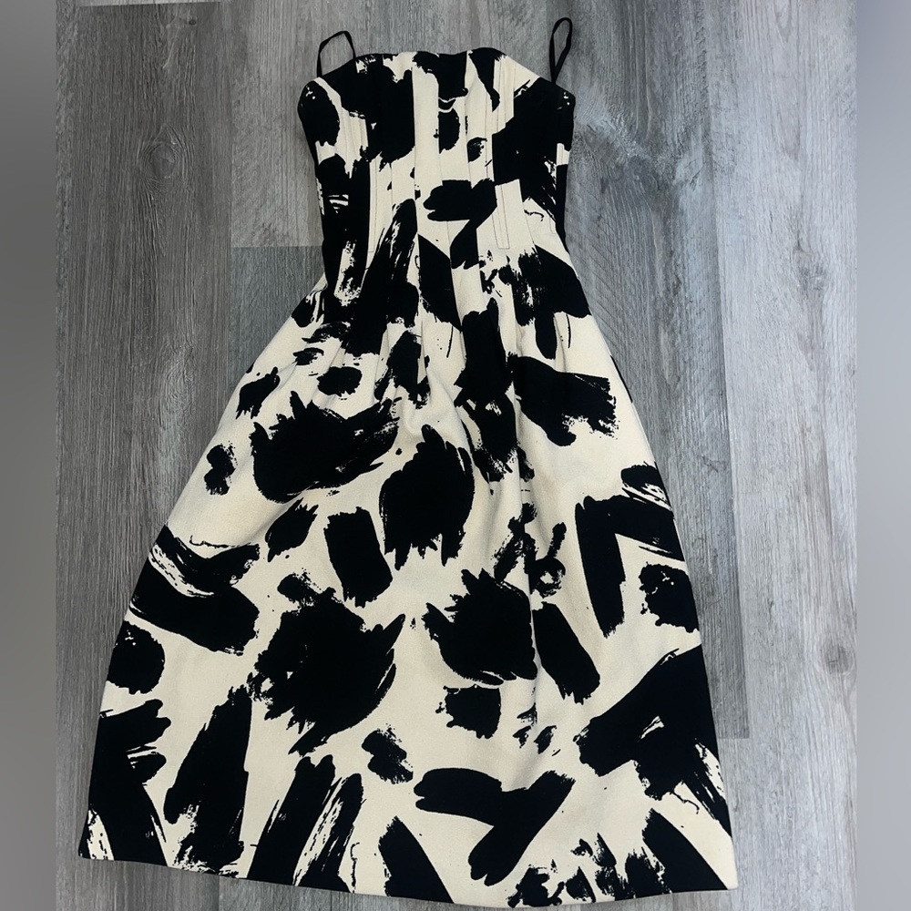 Elegant black and white dress